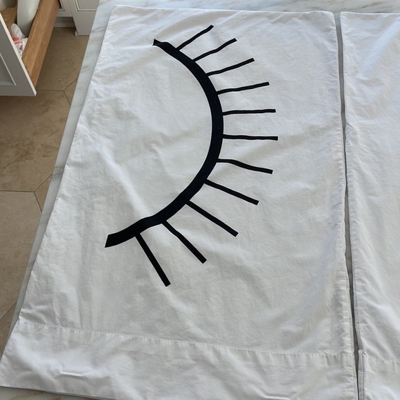 Snooze City king eye lash pillow cases (2) 31” by 18” - Picture 2 of 4